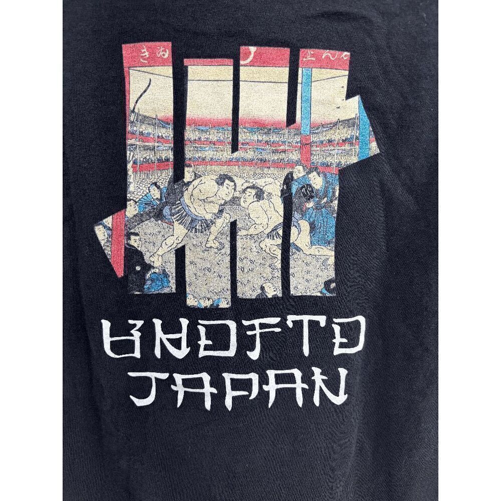 UNDEFEATED UKIYOE SUMO Kabuki T-shirt‎ Japan Limited Black Rare Size Small EUC